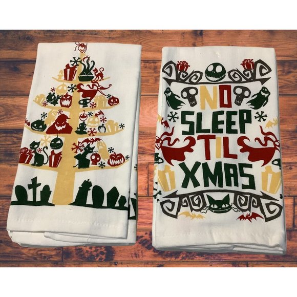 The Nightmare Before Christmas Kitchen Towel Set Disney Tim Burton Xmas Bundle - Picture 3 of 11
